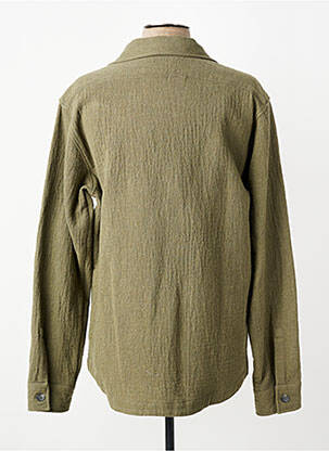 Veste casual fermeture boutonnée sur le devant vert XACUS homme