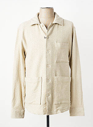 Veste casual fermeture boutonnée sur le devant beige XACUS homme