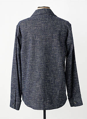 Veste casual fermeture boutonnée sur le devant bleu XACUS homme