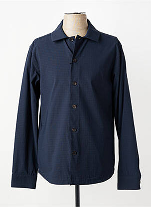 Veste casual fermeture boutonnée sur le devant bleu XACUS homme