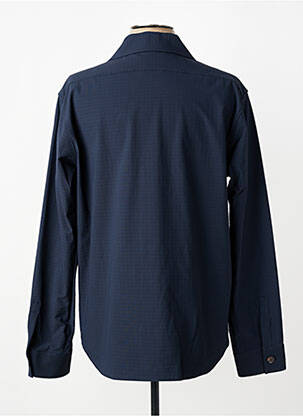 Veste casual fermeture boutonnée sur le devant bleu XACUS homme