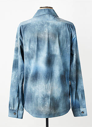 Chemise manches longues coupe cintrée bleu XACUS homme