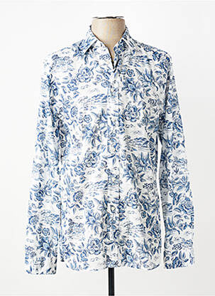 Chemise manches longues imprimé fleurs bleu XACUS homme