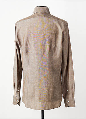 Chemise manches longues coupe cintrée marron XACUS homme