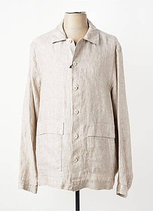 Chemise manches longues coupe droite marron XACUS homme