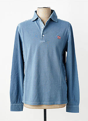 Polo manches longues manches longues bleu TRAMAROSSA homme