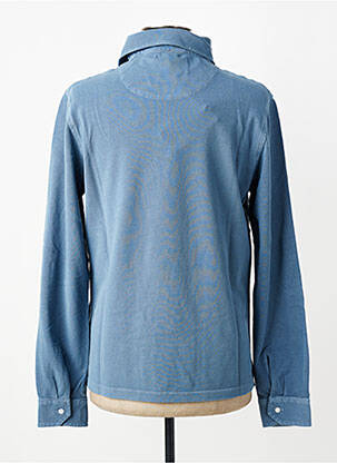 Polo manches longues manches longues bleu TRAMAROSSA homme