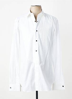 Chemise manches longues coupe cintrée blanc XACUS homme