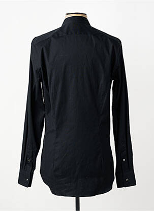 Chemise manches longues coupe cintrée noir XACUS homme