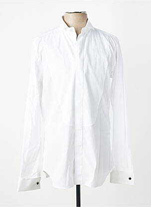 Chemise manches longues coupe cintrée blanc XACUS homme