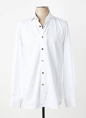 Chemise manches longues coupe cintrée blanc XACUS homme