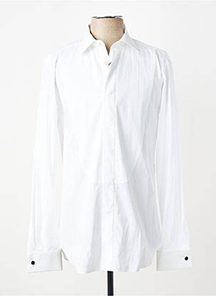 Chemise manches longues coupe cintrée blanc XACUS homme