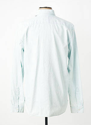 Chemise manches longues coupe cintrée bleu XACUS homme