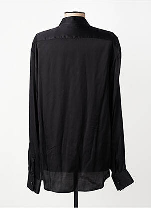 Chemise manches longues fermeture boutonnée sur le devant noir XACUS homme