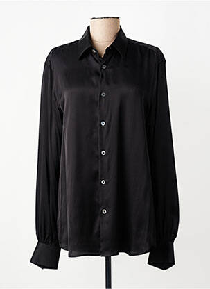 Chemise manches longues coupe cintrée noir XACUS homme