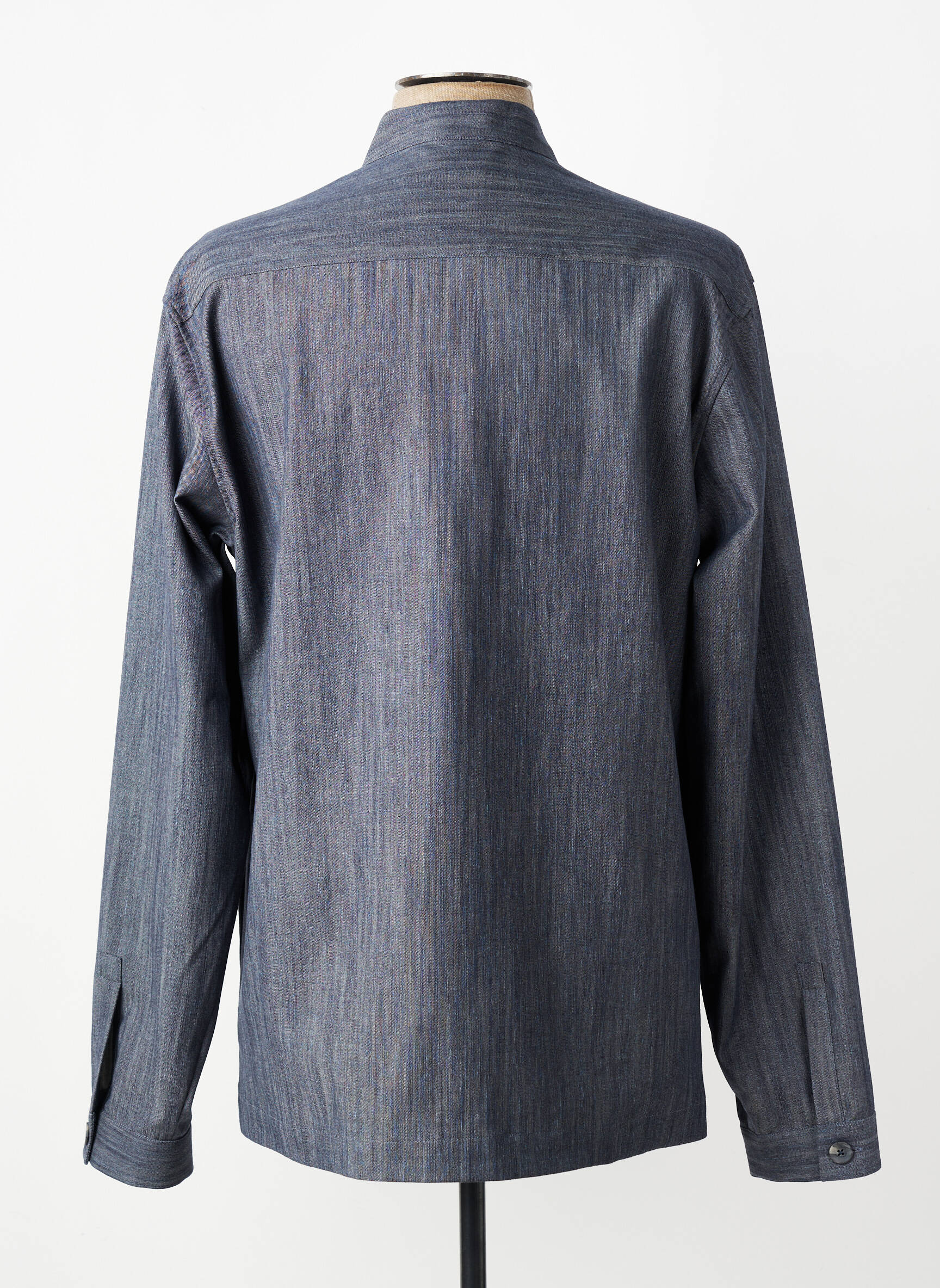 Veste casual fermeture boutonnée sur le devant bleu XACUS homme