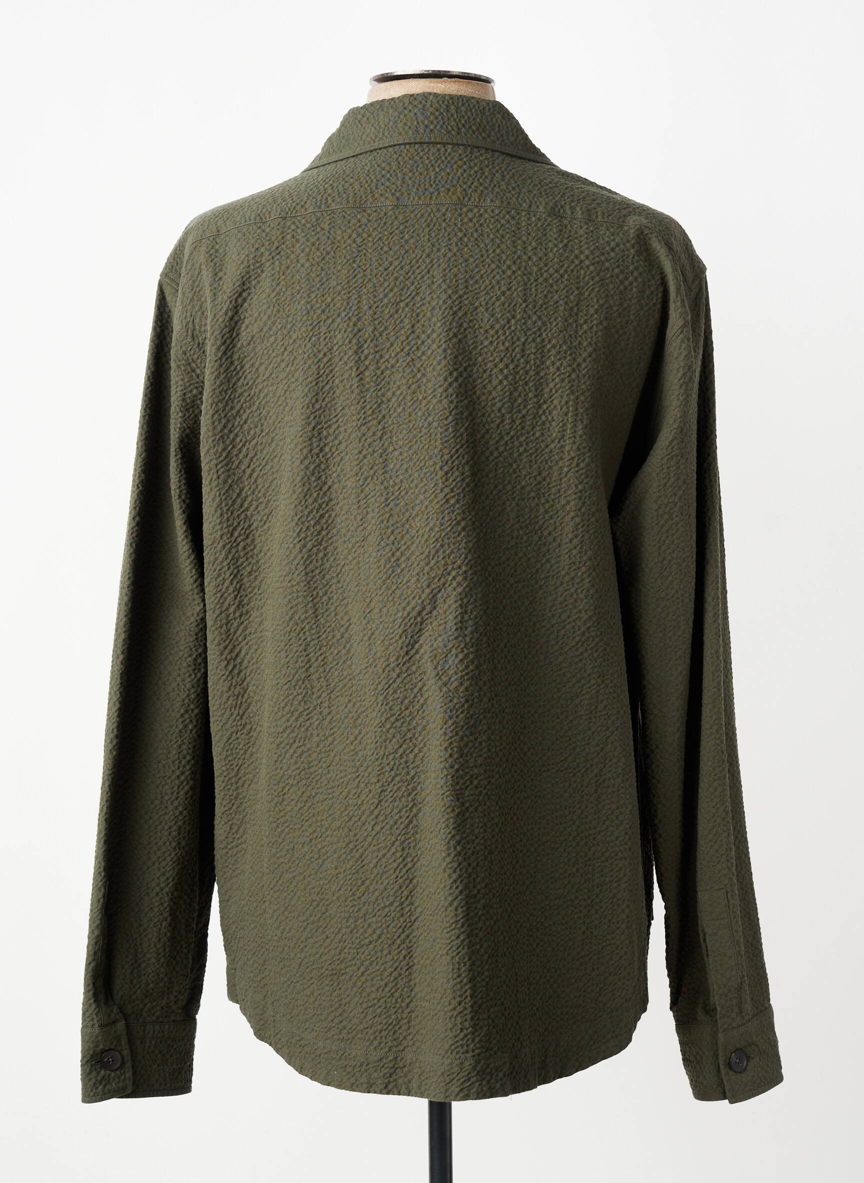 Veste casual fermeture boutonnée sur le devant vert XACUS homme