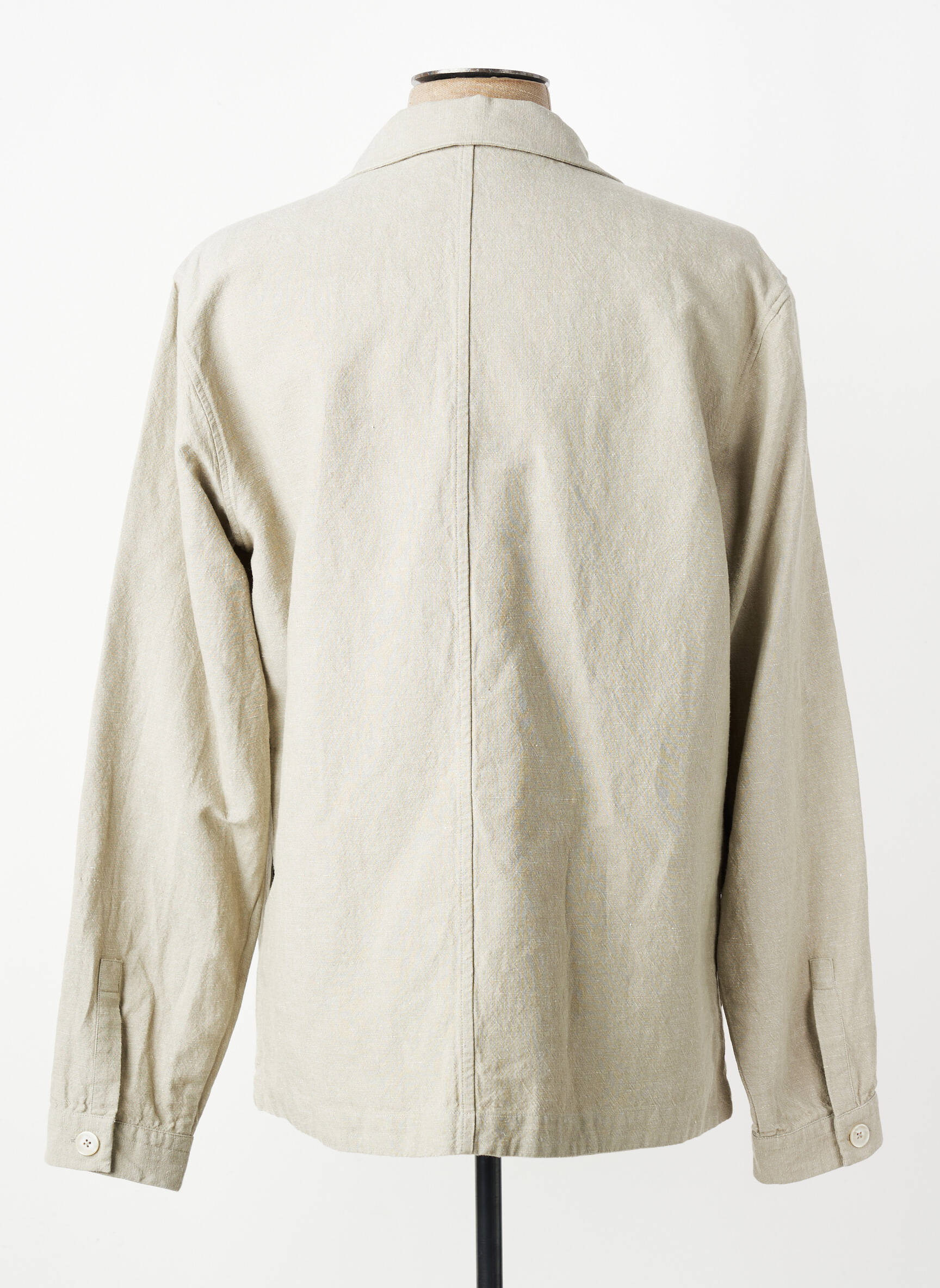 Veste casual fermeture boutonnée sur le devant beige XACUS homme