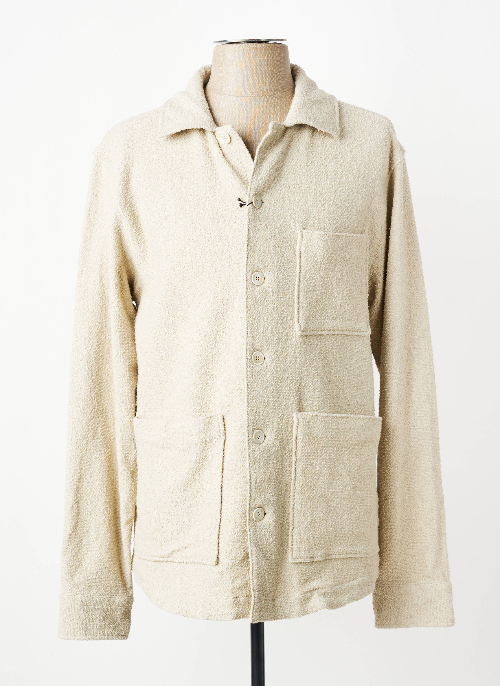 Veste casual fermeture boutonnée sur le devant beige XACUS homme