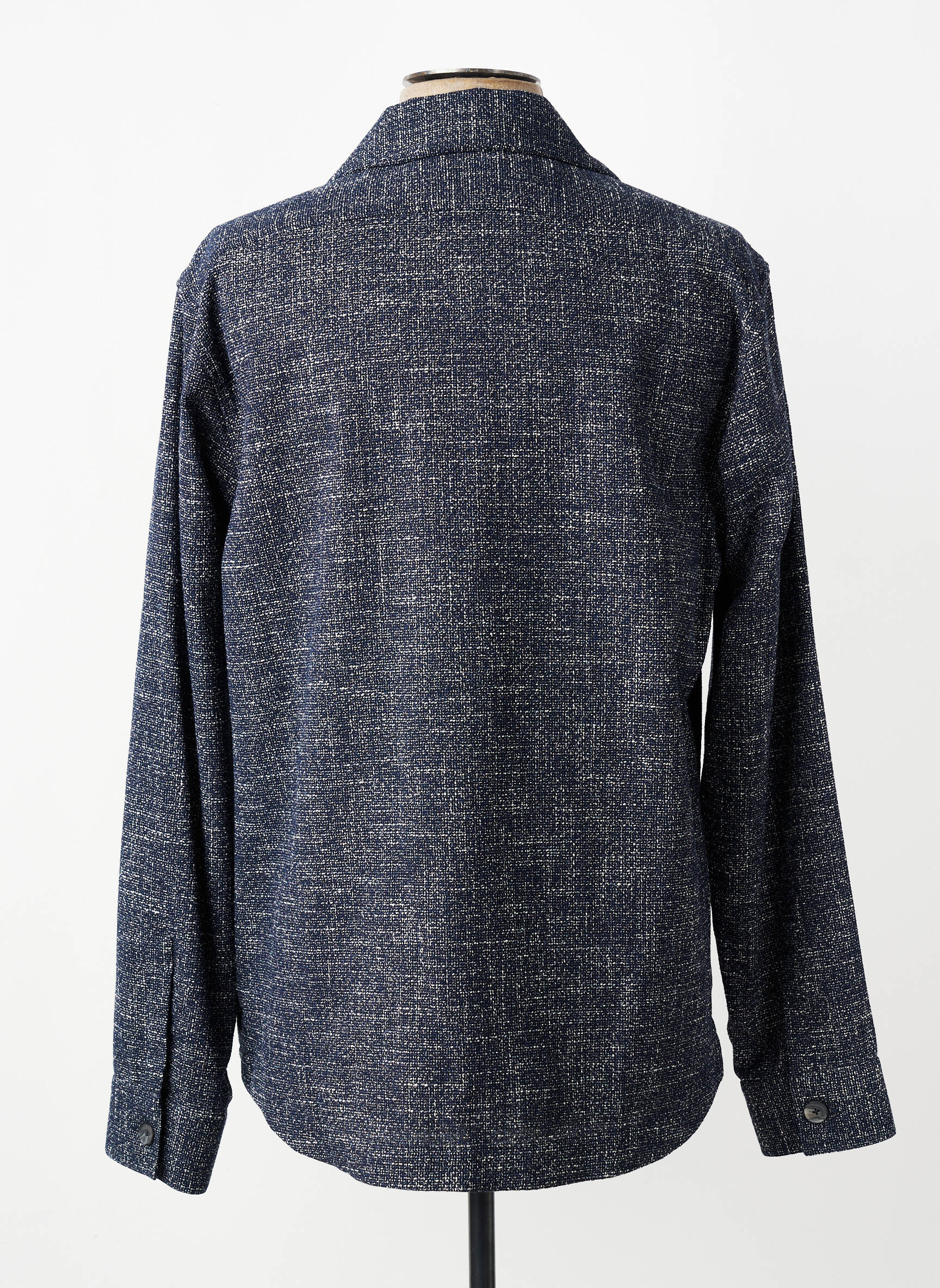 Veste casual fermeture boutonnée sur le devant bleu XACUS homme