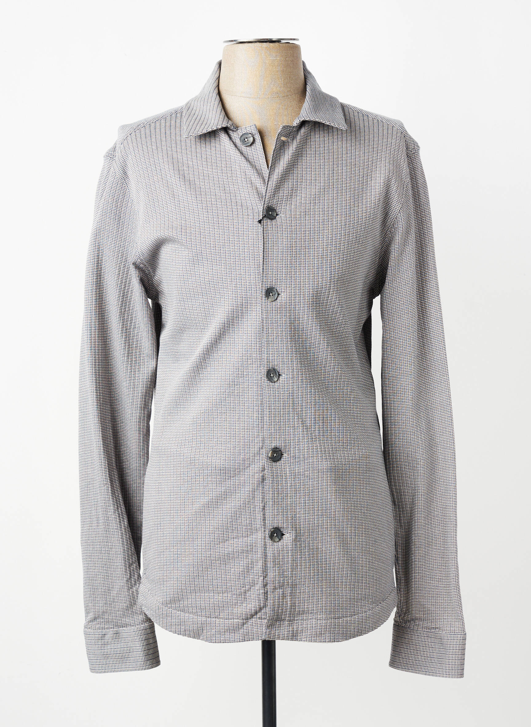 Veste casual fermeture boutonnée sur le devant bleu XACUS homme