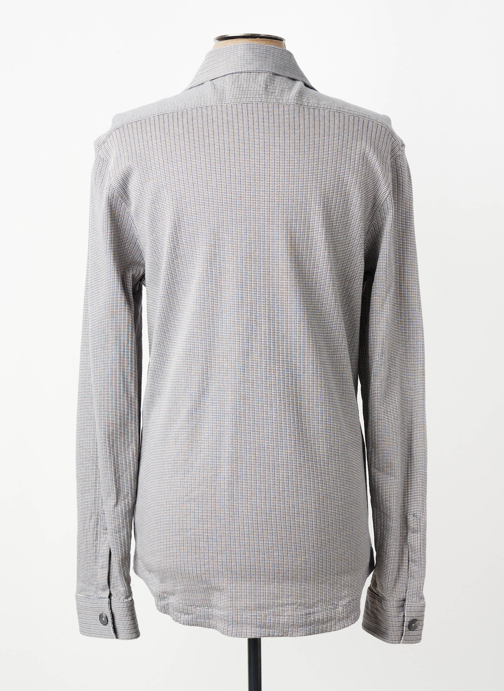 Veste casual fermeture boutonnée sur le devant bleu XACUS homme