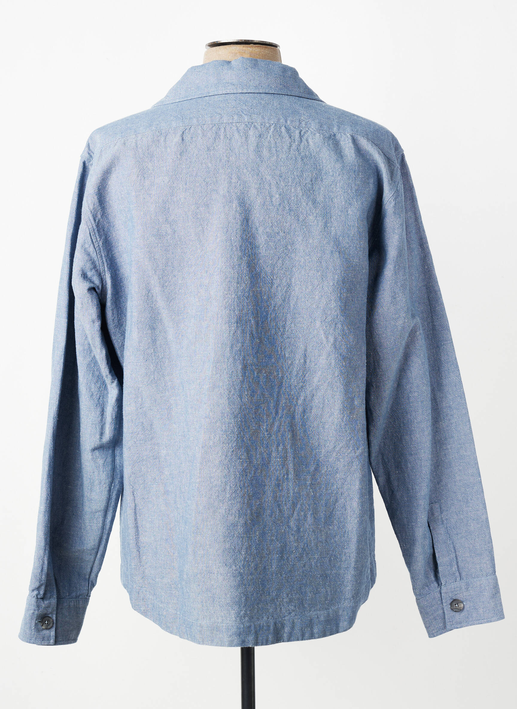 Veste casual fermeture boutonnée sur le devant bleu XACUS homme