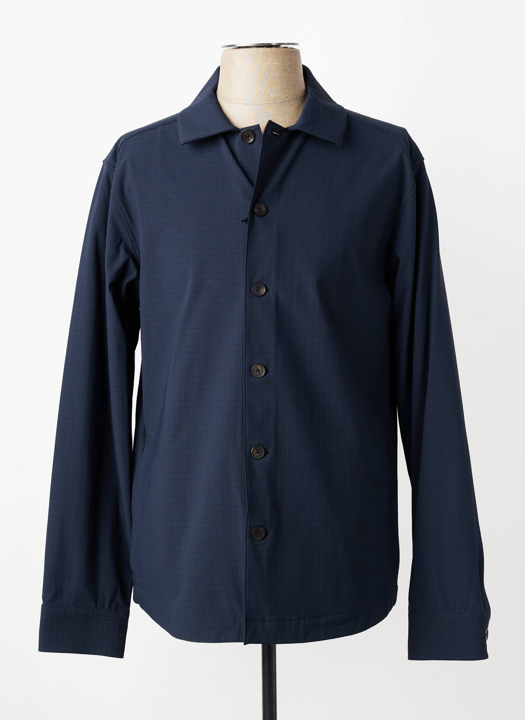 Veste casual fermeture boutonnée sur le devant bleu XACUS homme