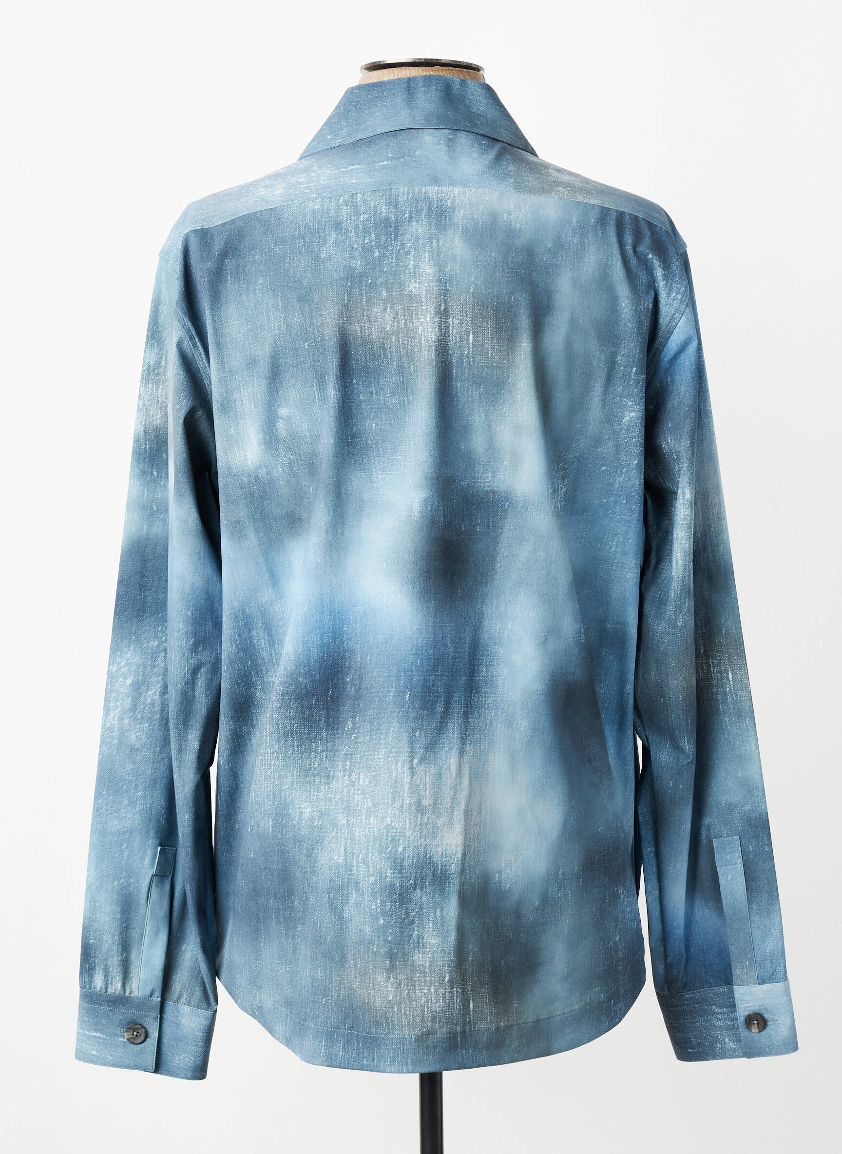 Chemise manches longues coupe cintrée bleu XACUS homme