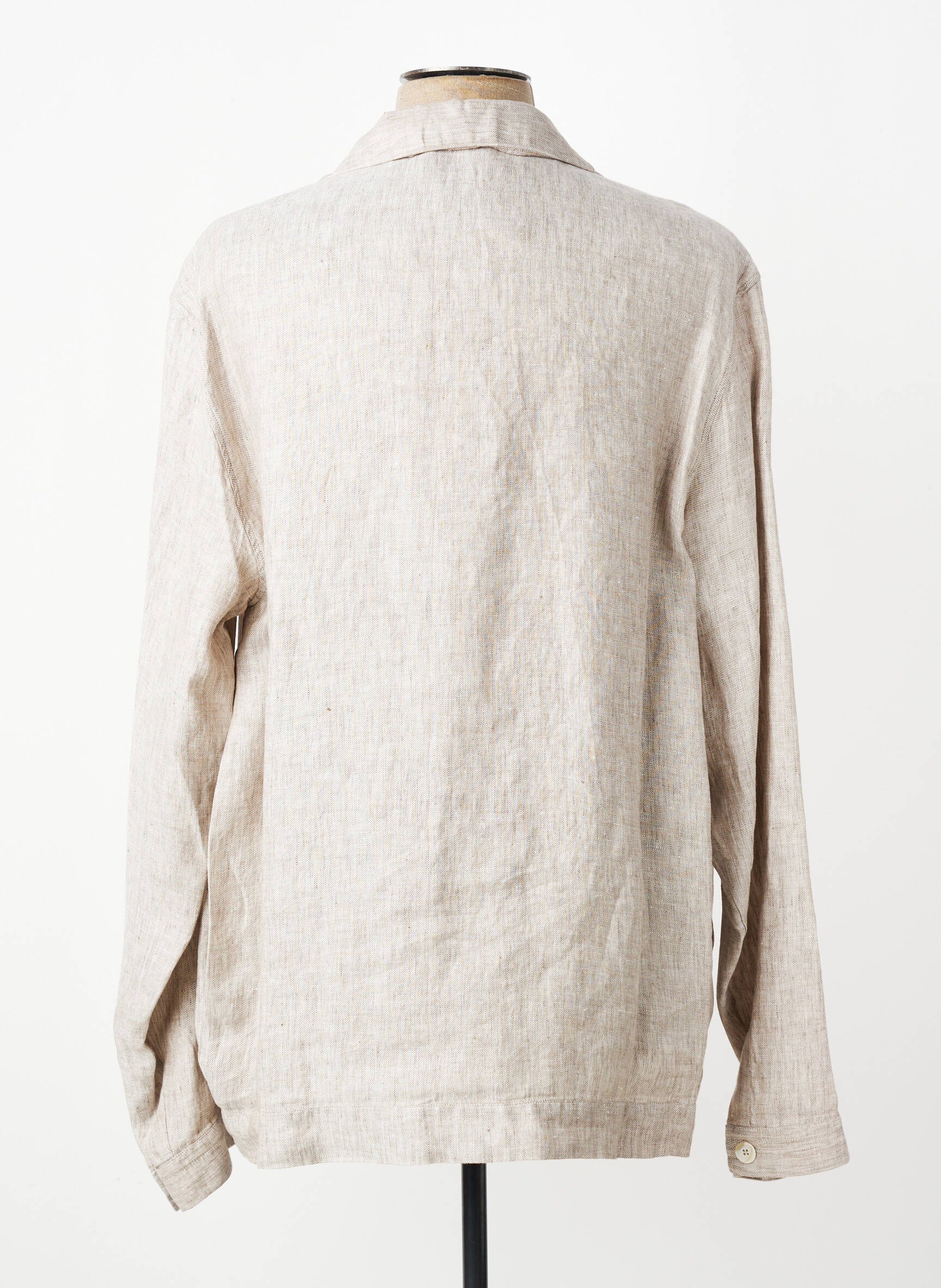 Chemise manches longues coupe droite marron XACUS homme