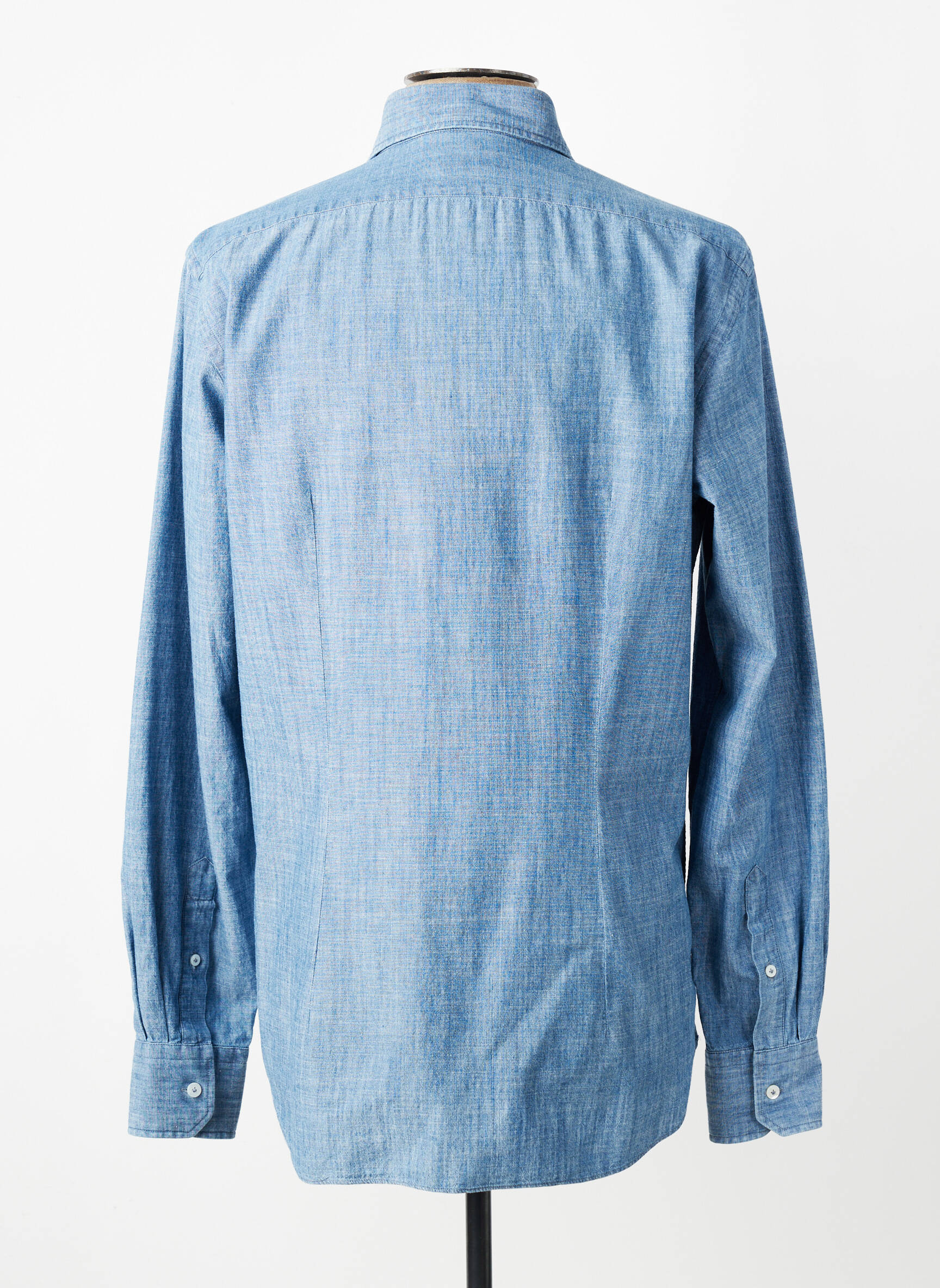 Chemise manches longues coupe cintrée bleu XACUS homme