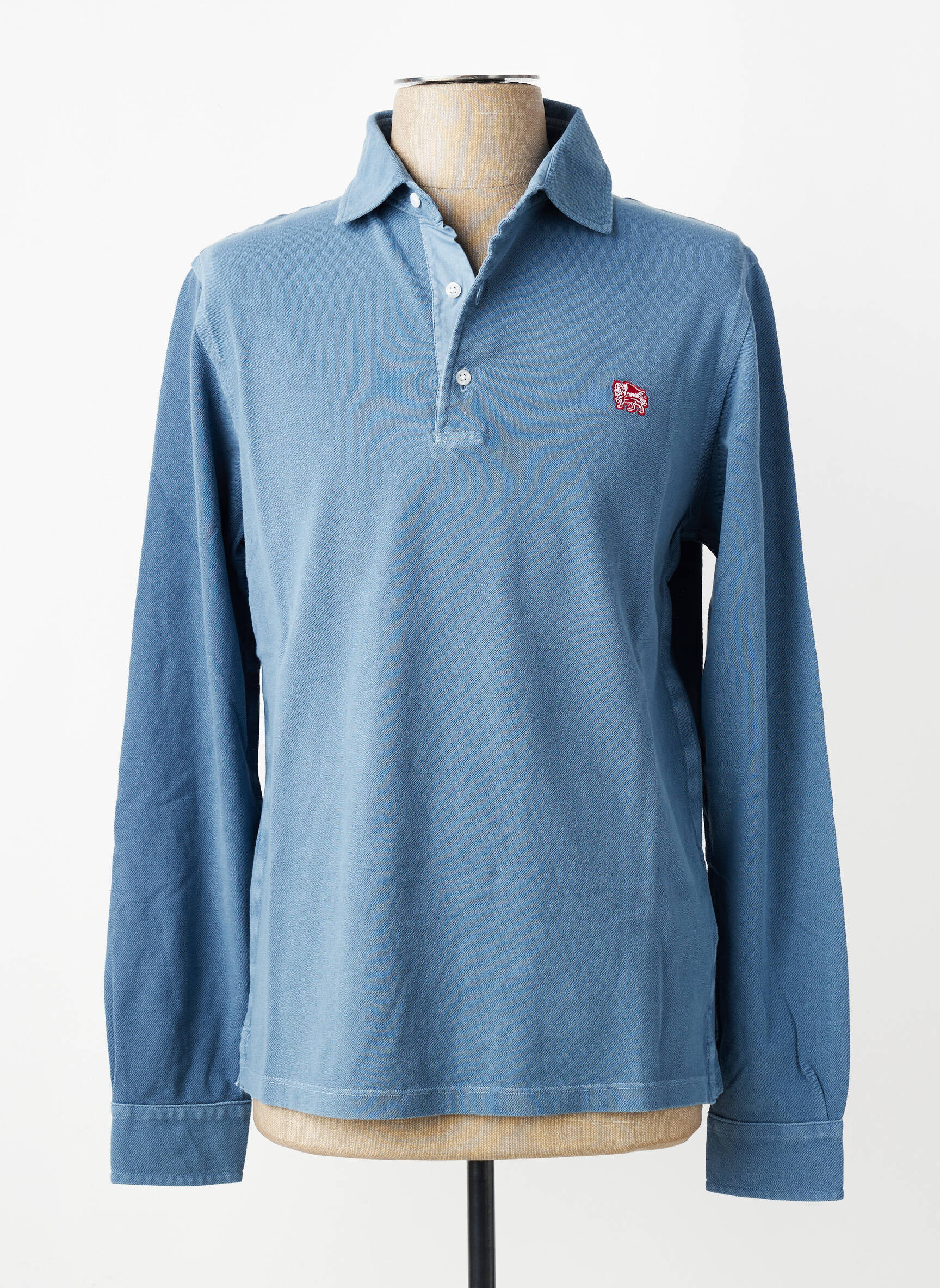 Polo manches longues manches longues bleu TRAMAROSSA homme