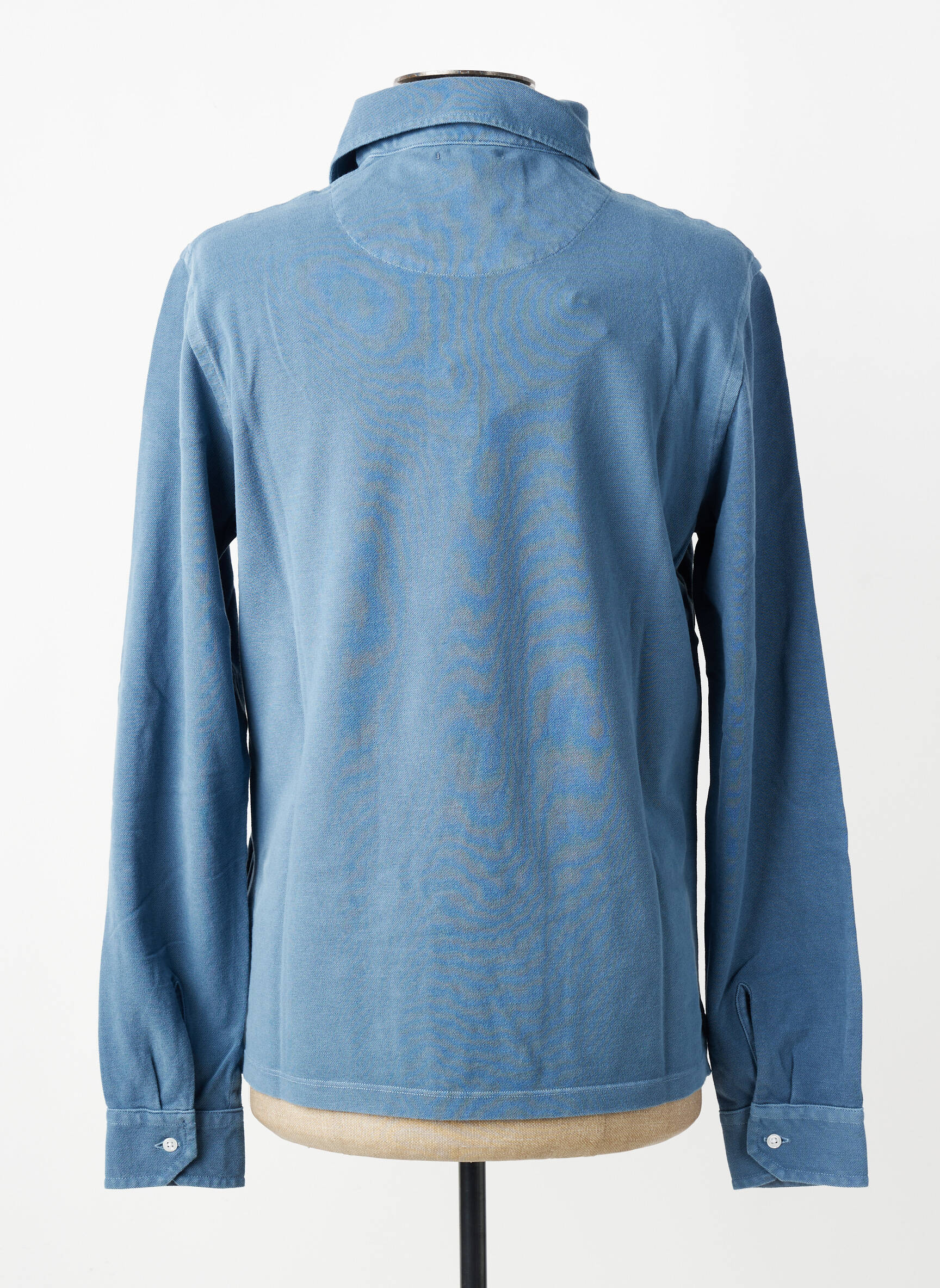 Polo manches longues manches longues bleu TRAMAROSSA homme
