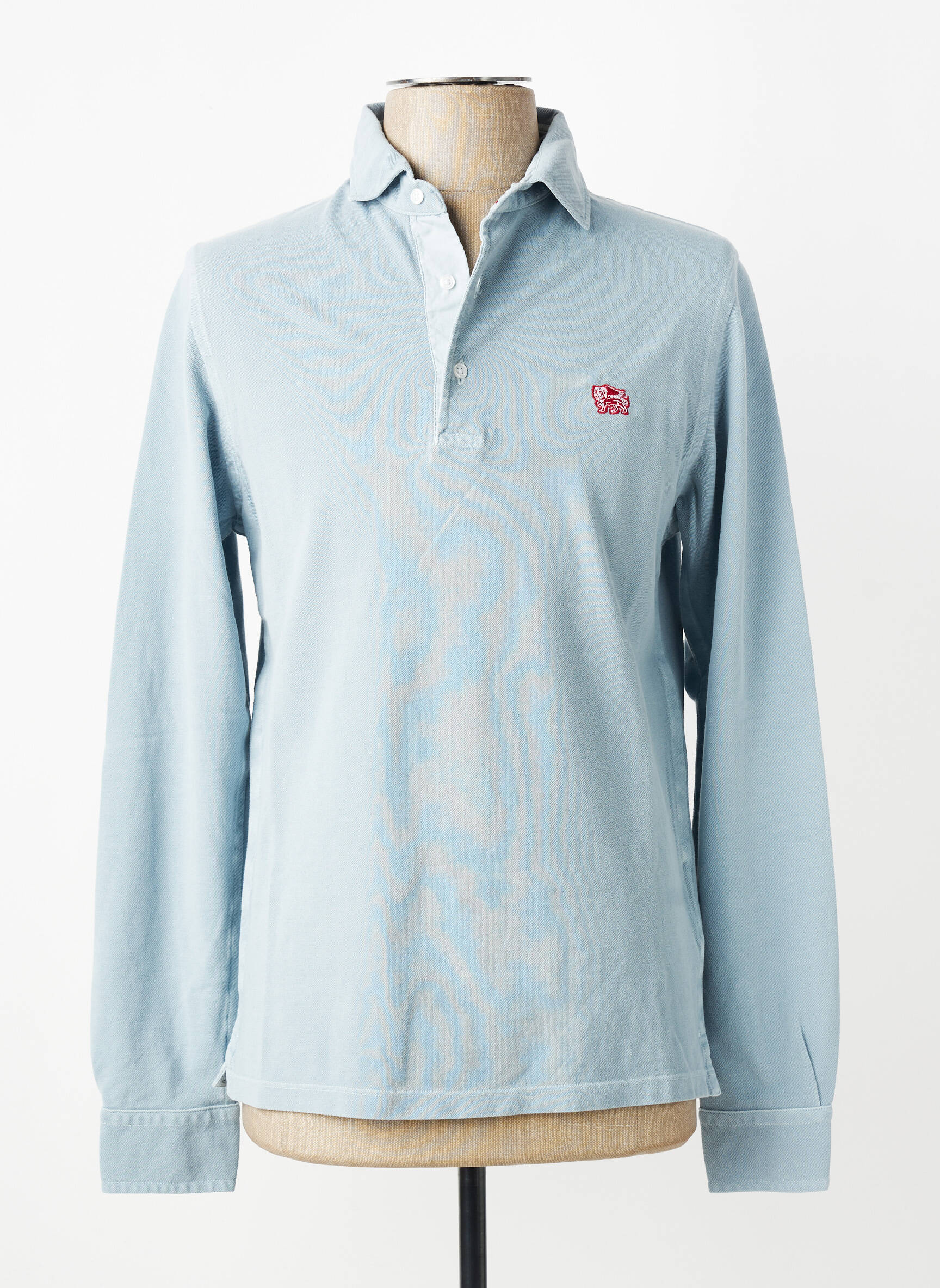 Polo manches longues manches longues bleu clair TRAMAROSSA homme