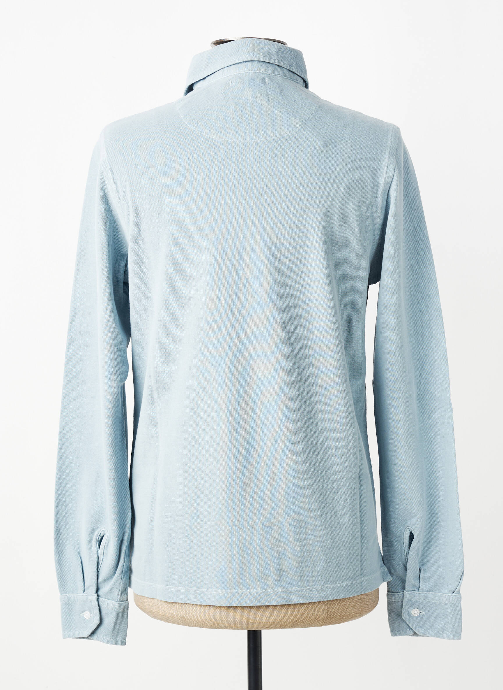 Polo manches longues manches longues bleu clair TRAMAROSSA homme