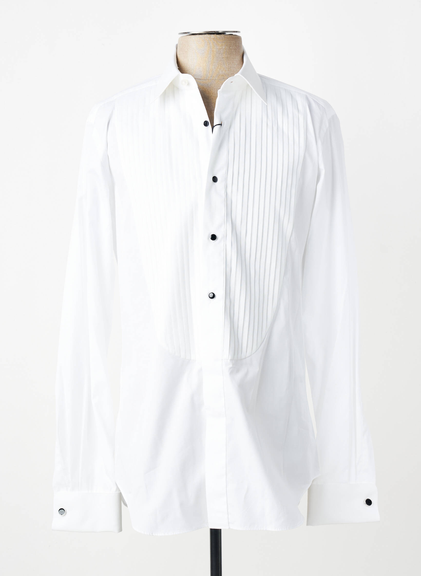 Chemise manches longues coupe cintrée blanc XACUS homme