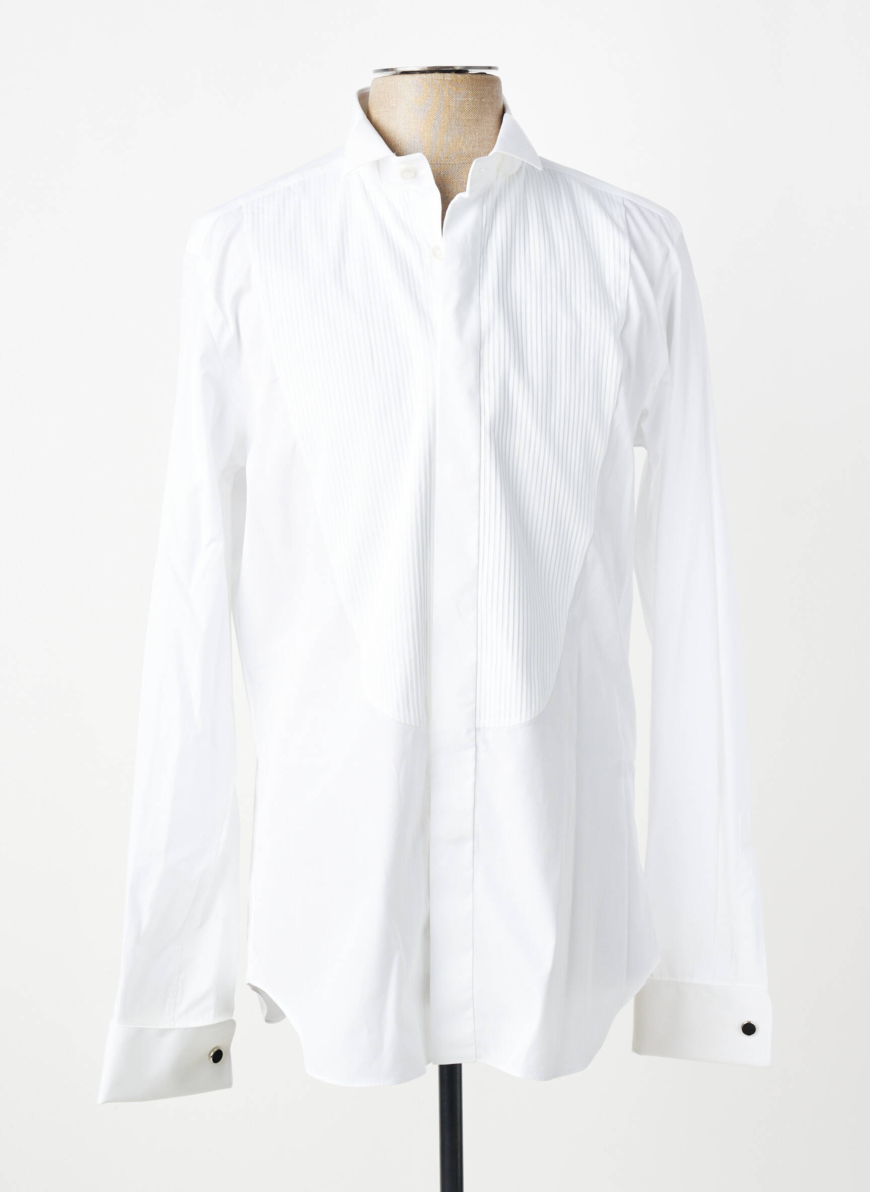 Chemise manches longues coupe cintrée blanc XACUS homme