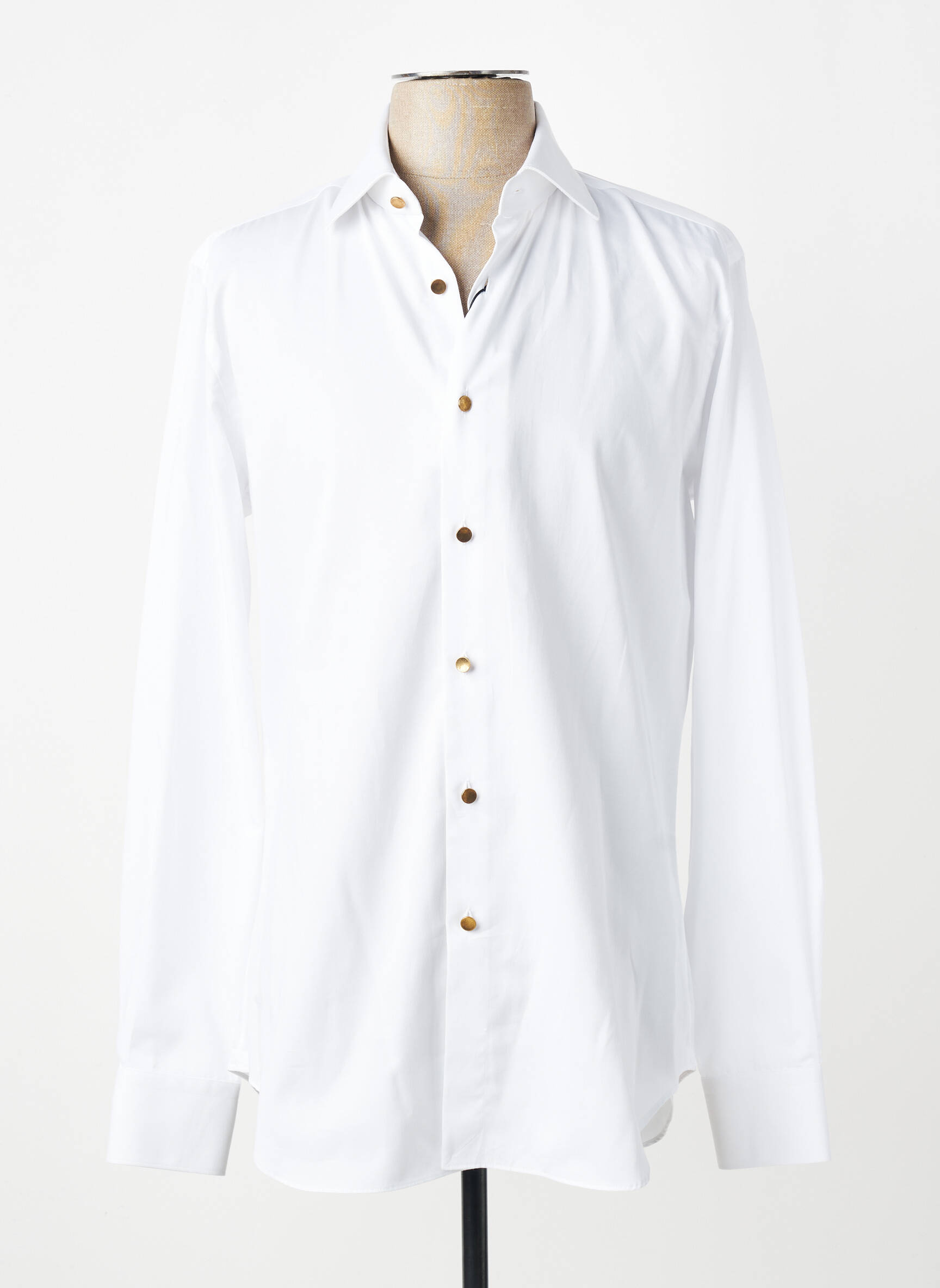 Chemise manches longues coupe cintrée blanc XACUS homme