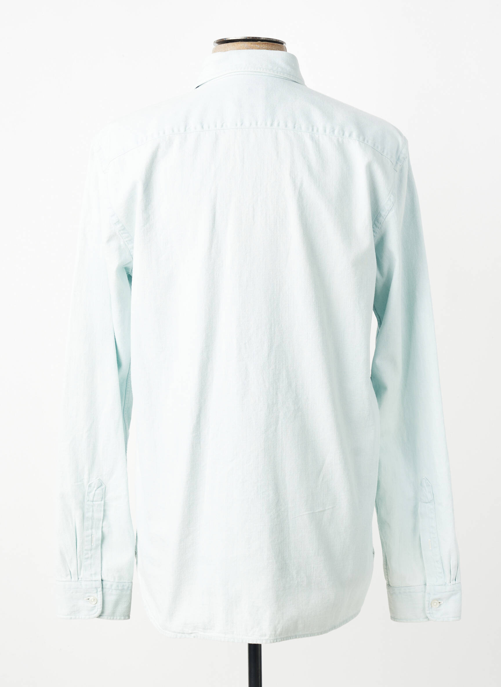 Chemise manches longues coupe cintrée bleu XACUS homme