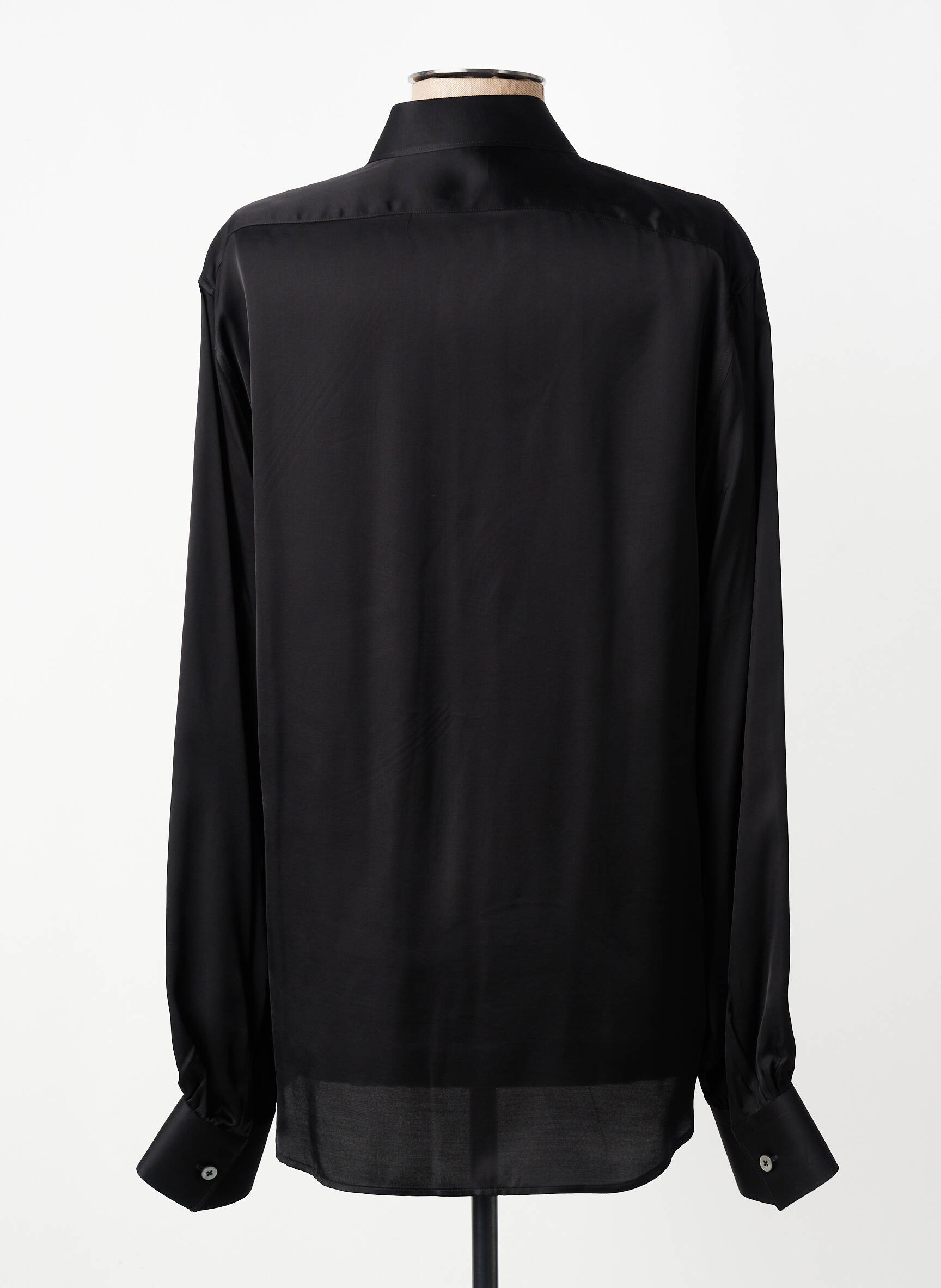 Chemise manches longues coupe cintrée noir XACUS homme