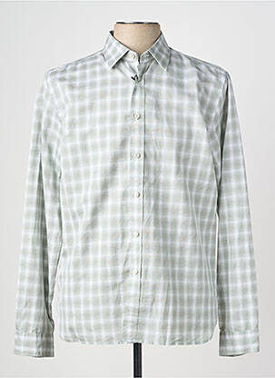 Chemise manches longues imprimé écossais vert XACUS homme