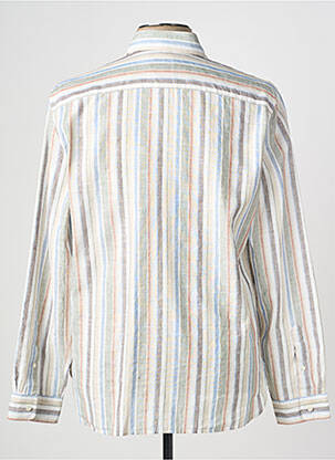 Chemise manches longues coupe cintrée beige XACUS homme