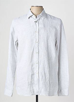 Chemise manches longues coupe cintrée gris XACUS homme