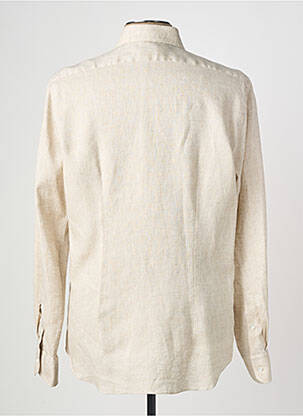 Chemise manches longues coupe droite beige XACUS homme