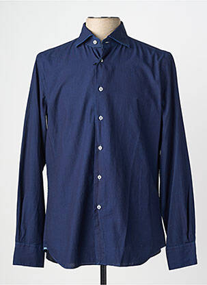 Chemise manches longues coupe cintrée bleu XACUS homme