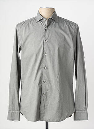 Chemise manches longues coupe cintrée gris XACUS homme