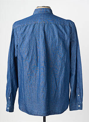 Chemise manches longues coupe cintrée bleu XACUS homme
