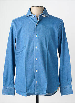 Chemise manches longues coupe droite bleu TRAMAROSSA homme