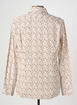 Chemise manches longues imprimé fantaisie beige BOB homme