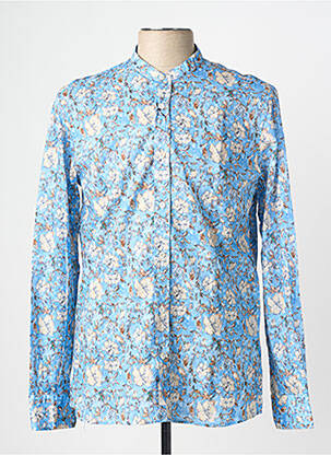 Chemise manches longues imprimé fleurs bleu BOB homme